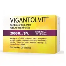 Vigantolvit vitamina D3 2000UI x 120cps