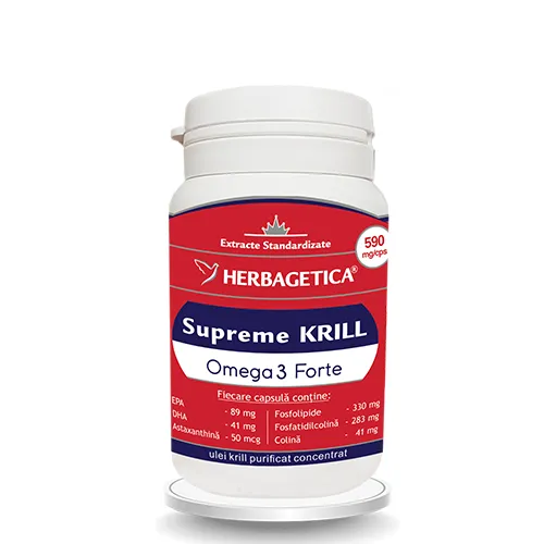 HERBAGETICA Krill Oil Supreme Omega 3, 30 capsule