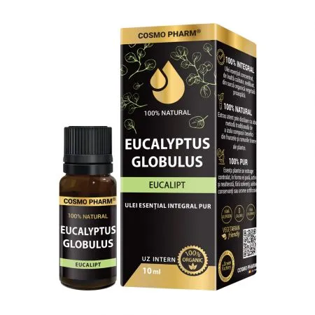 Ulei esential integral pur de eucalipt, 10 ml, Cosmopharm