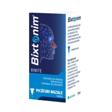 Bixtonim Rinite picături nazale soluţie, 10 ml, Biofarm