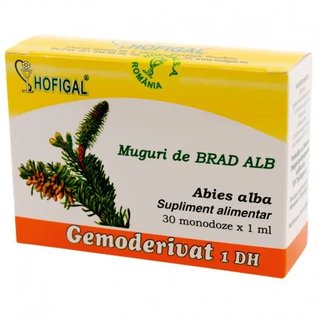 Gemoderivat din muguri de brad alb, 30 monodoze, Hofigal