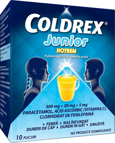 Coldrex Junior Hotrem, 10 plicuri