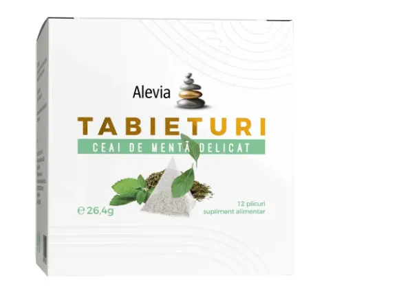 Ceai Menta Delicat TABIETURI 12pl (Alevia)