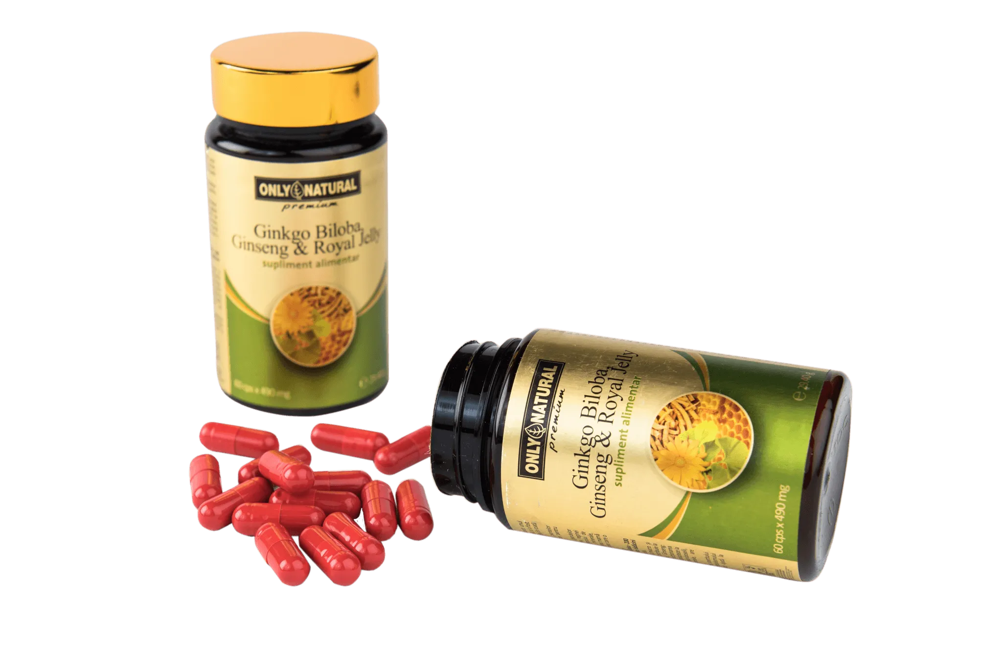 Ginkgo Biloba,Ginseng,Royal Jelly x 60cps 1+1-50% (OnlyNat)