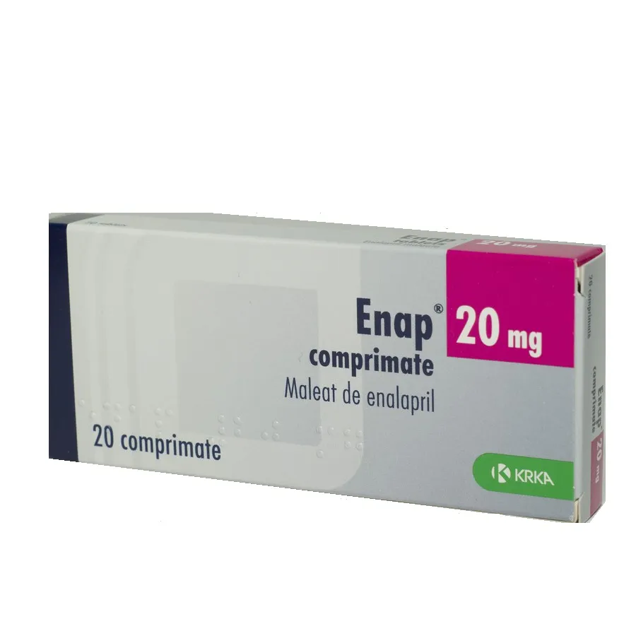 ENAP 20 mg x 20 COMPR. 20mg KRKA D.D. NOVO MESTO