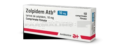 ZOLPIDEM ATB 10 MG x 10 COMPR. FILM. 10mg ANTIBIOTICE S.A.