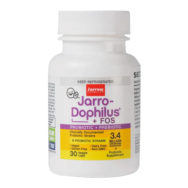 SECOM Jarro-Dophilus + FOS, 30 capsule, Jarrow Formulas