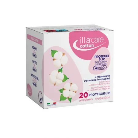 Absorbante bumbac zilnice Illa Care, 20 bucati, Pietrasanta Pharma