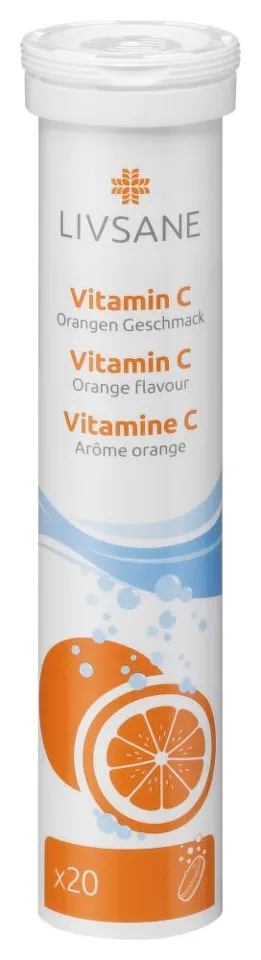 LIVSANE VITAMINA C 240MG X 20 TABLETE EFERVESCENTE