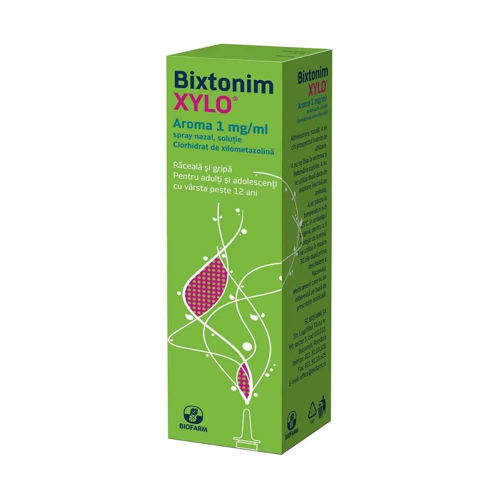 Bixtonim Xylo spray nazal copii, 10 ml, Biofarm