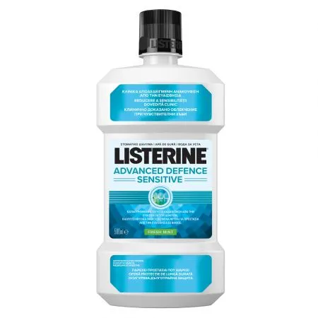 Apa de gura Advanced Defence Sensitive, 500 ml, Listerine