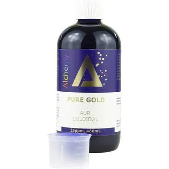 Aur coloidal PureGold 25 ppm, 480ml, Alchemy