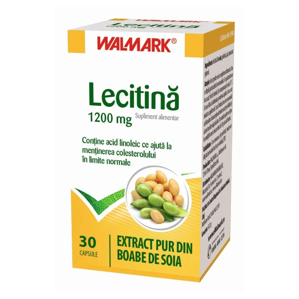 WALMARK LECITINA 1200MG X 30 CAPSULE