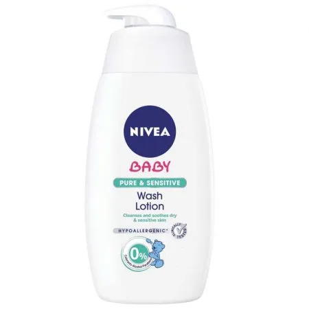 Lotiune de splare Pure & Sensitive, 500 ml, Nivea Baby