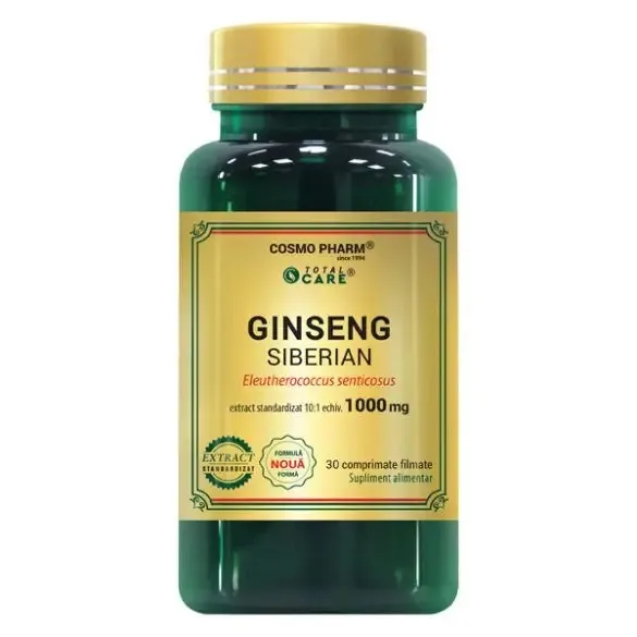 Premium Ginseng Siberian, 30 tablete, Cosmopharm