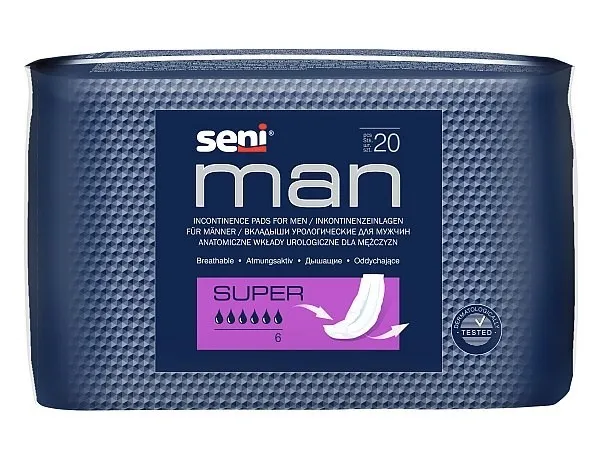 SENI MAN SUPER ABSORBANTE INCONTINENTA 20BUC