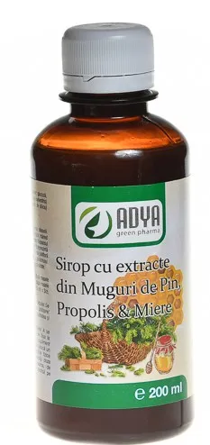 Sirop Muguri de Pin, Propolis si Miere 200ml  Adya Green Pharma