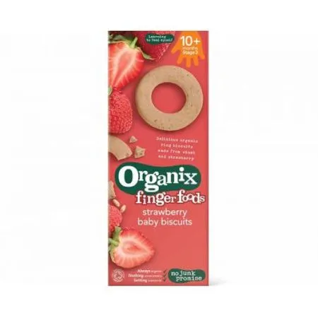 Organix Biscuiti Bio Bebelusi Capsuni (+10 !! luni)  54g