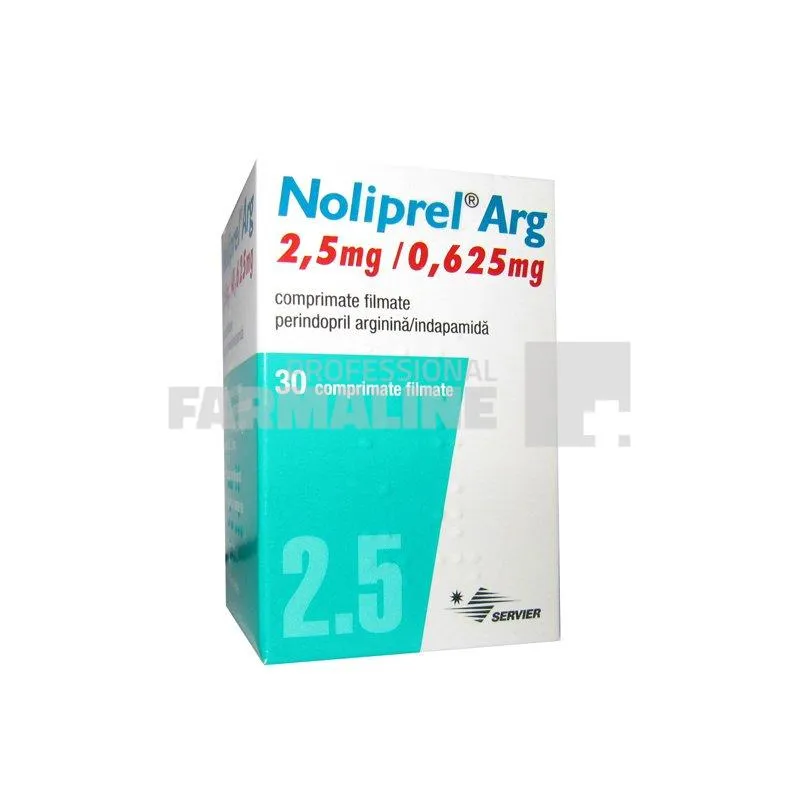 NOLIPREL ARG 2,5mg/0,625mg x 30 COMPR. FILM. 2,5mg/0,625mg LES LABORATOIRES SER