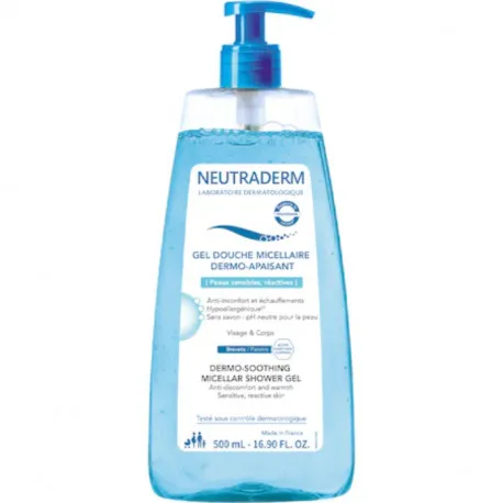 Neutraderm Gel de dus micelar dermo-calmant, 500ml