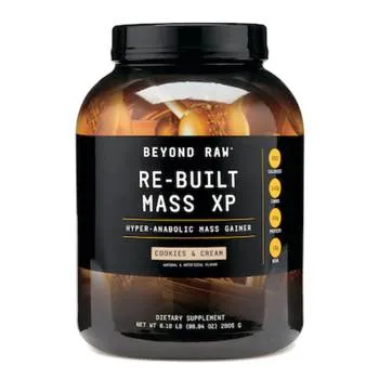 Proteina din zer cu aroma de biscuiti Re-Built Mass XP, 2805g, Beyond Raw