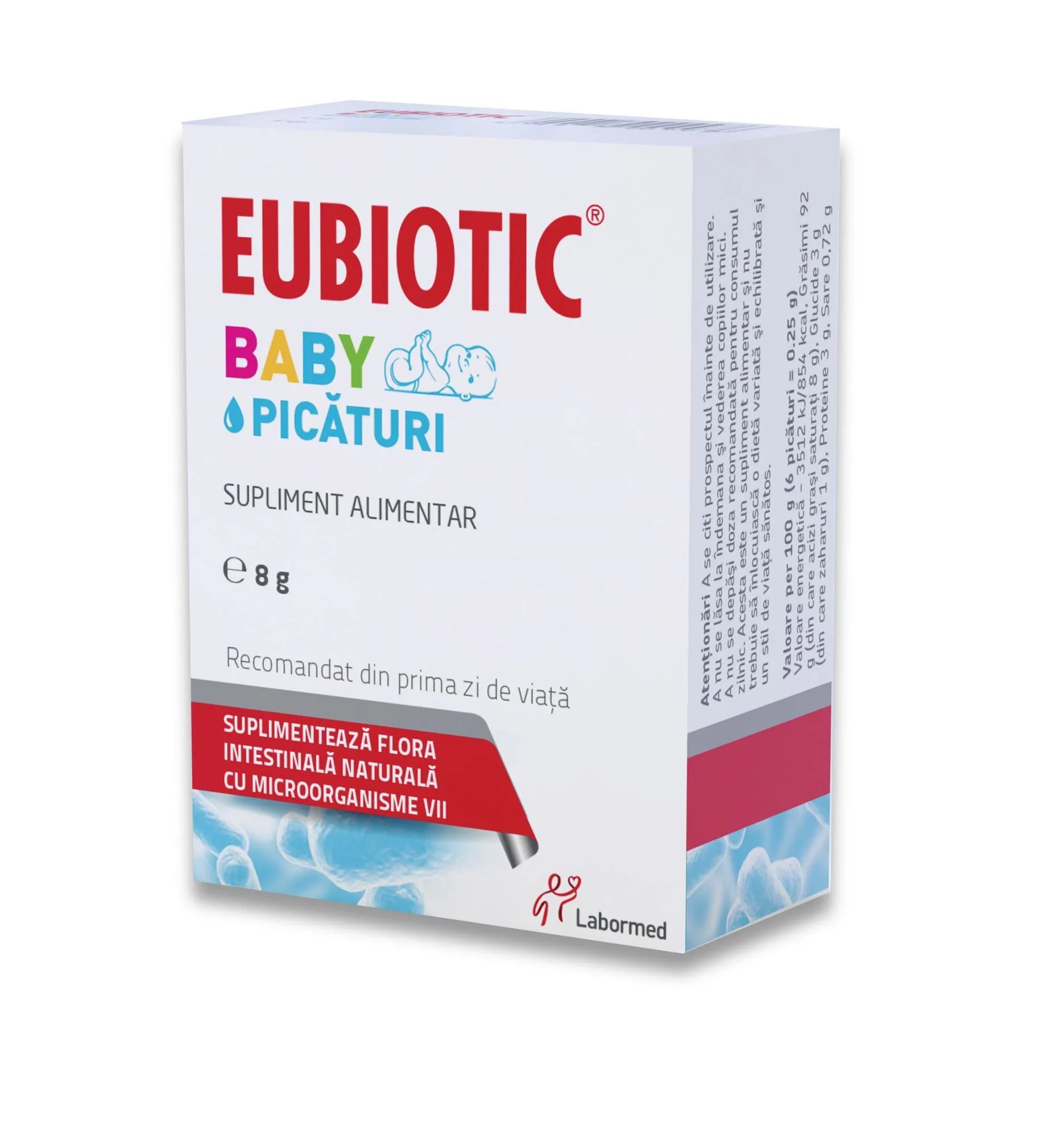 Picaturi Eubiotic Baby, 8 g, Labormed