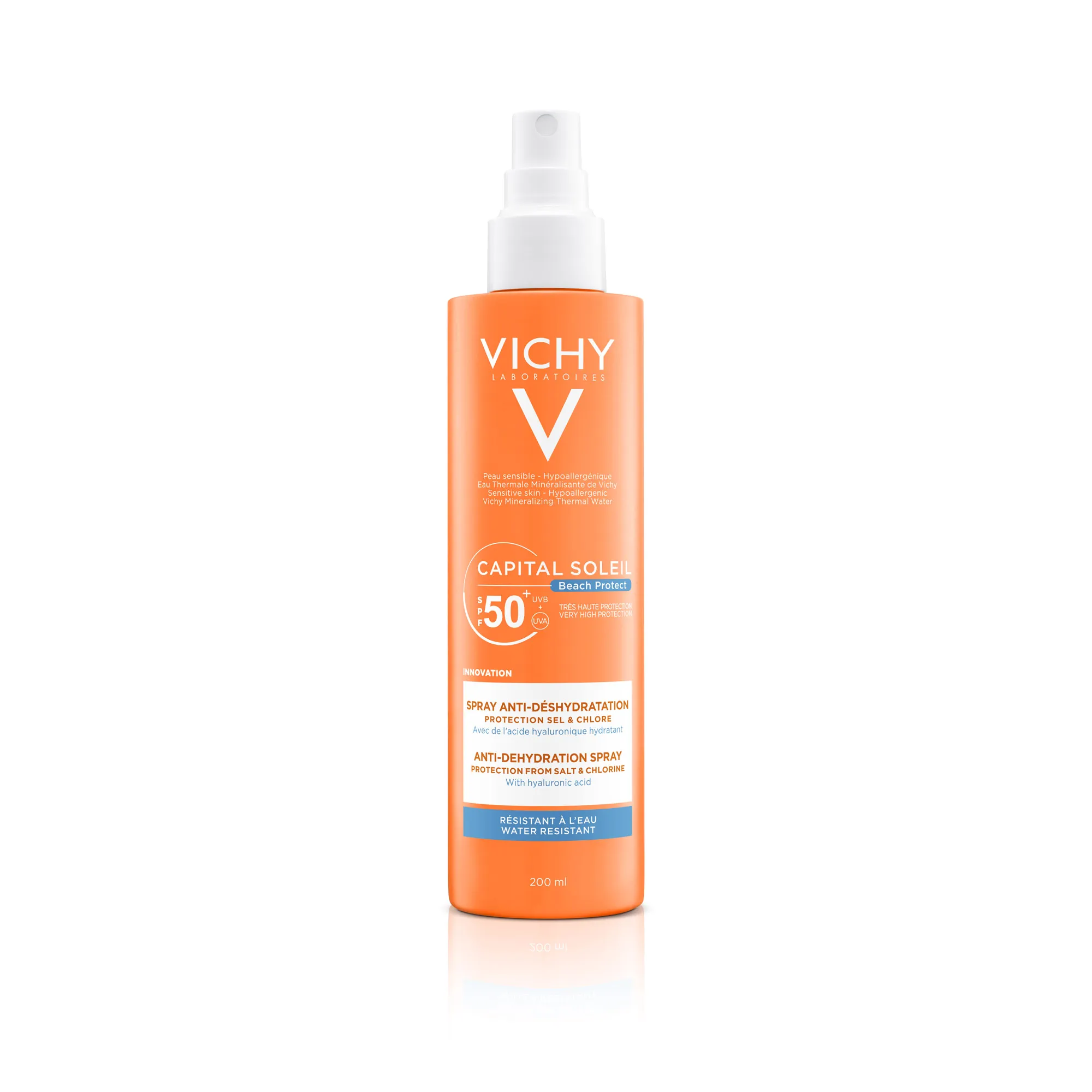 VICHY Capital Soleil, Spray anti-deshidratare pentru protectie solara SPF50+, 200ml