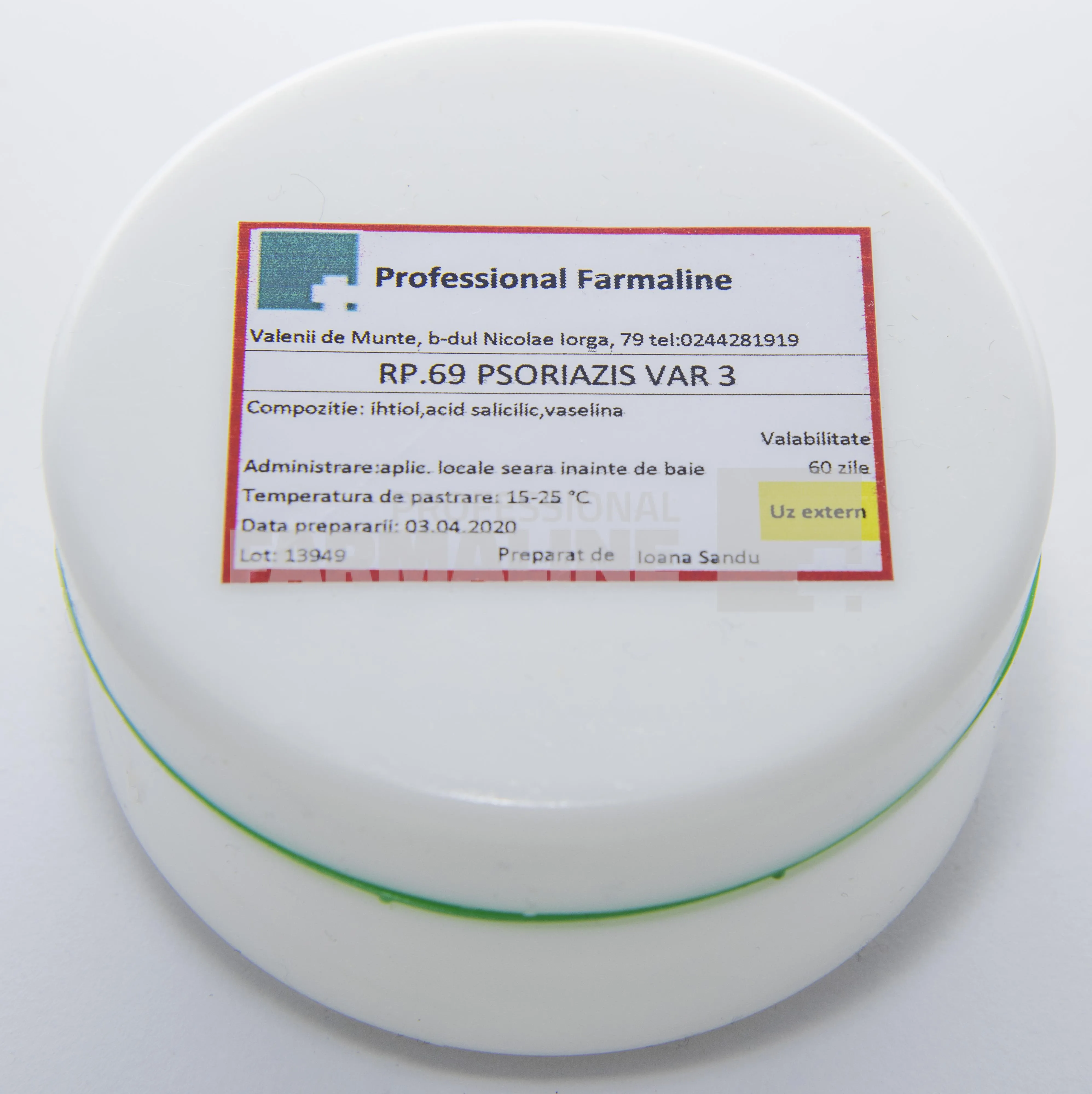 Crema pentru psoriazis cu ichtiol 50g