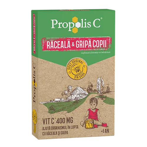 Propolis C Raceala si Gripa Kids *8pl Fiterman