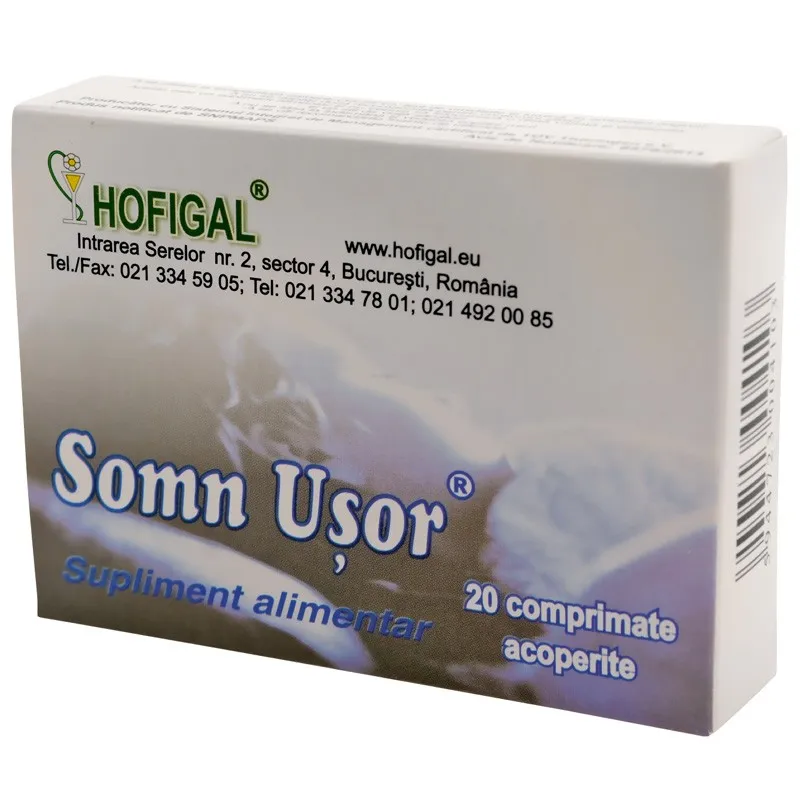 Somn usor , 20 comprimate (Hofigal)