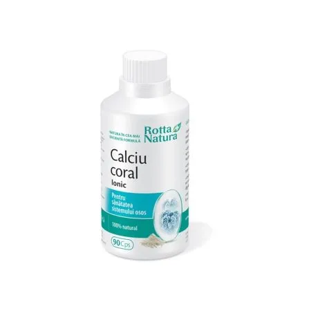 Calciu Coral Ionic, 90 capsule, Rotta Natura