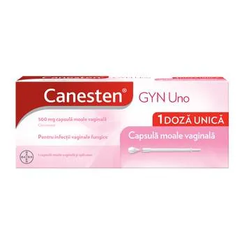 Canesten Gyn Uno 500 mg, 1 capsula vaginala, Bayer