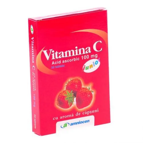 VITAMINA C JUNIOR CAPSUNI 100MG X 20 CAPSULE AMNIOCEN