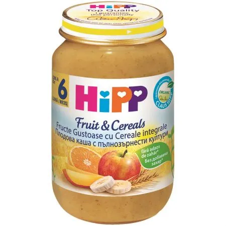 HIPP Fructe & Cereale Fructe gustoase cu cereale integrale 6+ luni 190 g