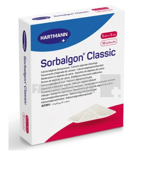 Hartmann Sorbalgon Compresa sterila 5 cm x 5 cm 10 bucati