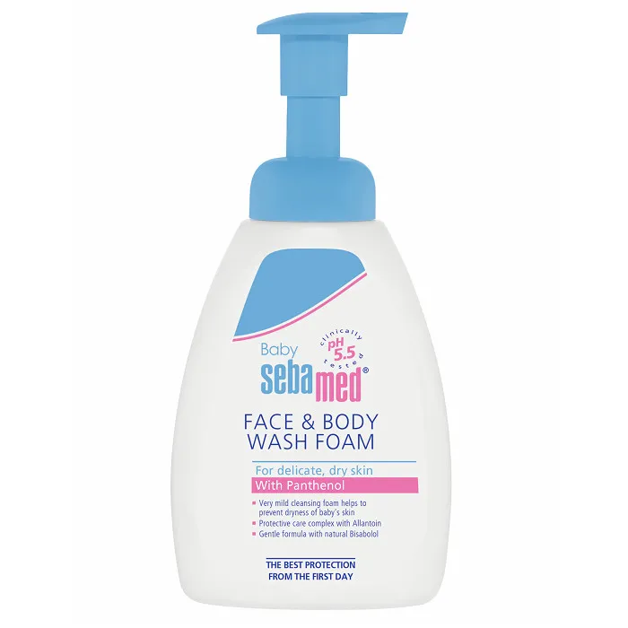 SEBAMED BABY SPUMA DERMATOLOGICA DE CURATARE FATA SI CORP 400 ML