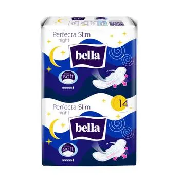 Absorbante Perfecta Slim Night Extra Soft, 14 bucati, Bella