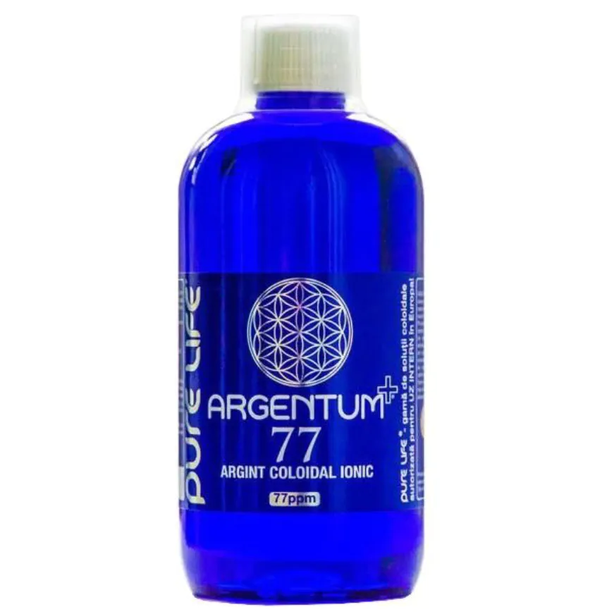 Argentum+ 77ppm Argint Coloidal 480ml-Pure Life