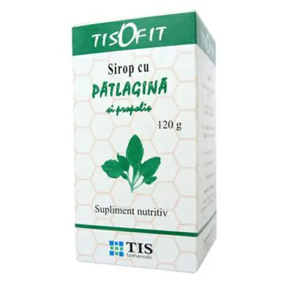 Sirop patlagina si propolis, 120 g, Tis