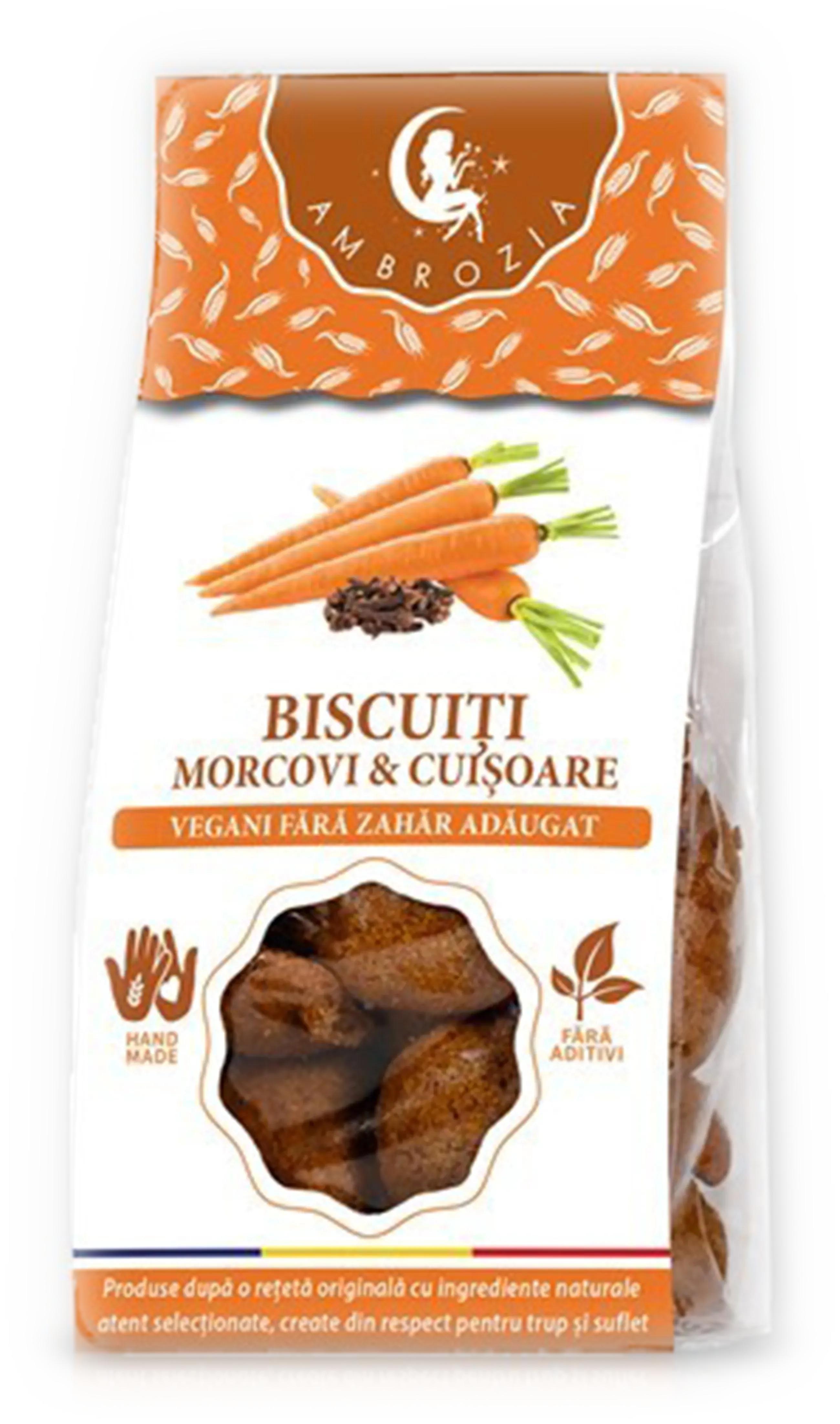 Biscuiti cu morcovi & cuisoare x 150 grame (Ambrozia)