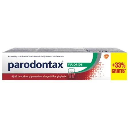 Pasta de dinti Parodontax Fluoride, 100ml 33% gratis, GSK