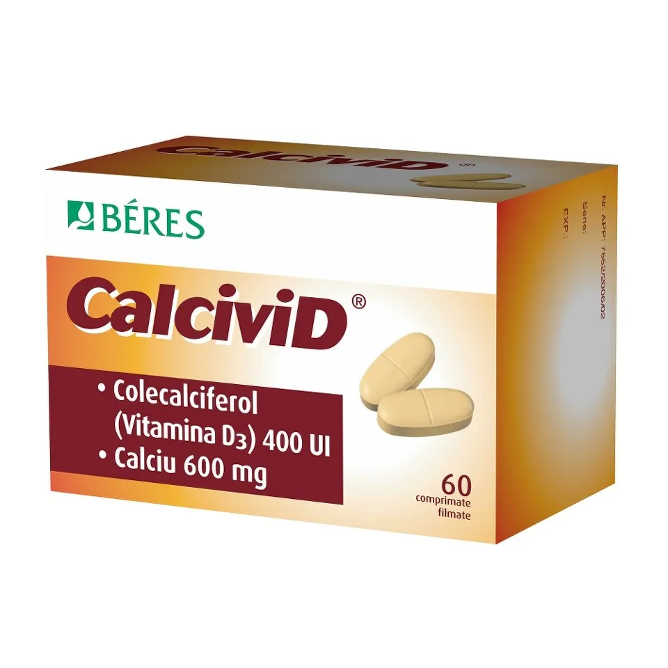 BERES CALCIVID 60 COMPRIMATE FILMATE