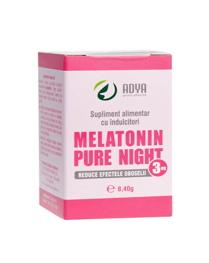 Melatonin Pure Night 3mg x 60 de capsule Adya Green Pharma