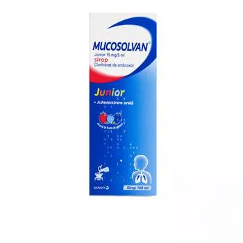 Mucosolvan Junior 15mg/5ml, 100ml, Sanofi