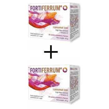 Pachet Fortiferrum 1+1 Gratuit, 2 x 30 plicuri, Esvida