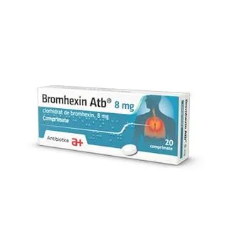 Bromhexin, 8 mg, 20 comprimate, Antibiotice