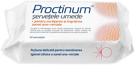 PROCTINUM SERVETELE UMEDE X 72 BUCATI  ZDROVIT