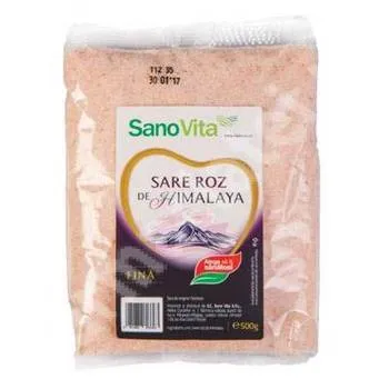 Sare roz de Himalaya fina, 500g, SanoVita