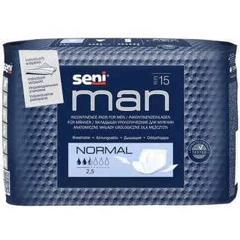 Absorbante urologice Man Normal Level 2, 15 bucati, Seni