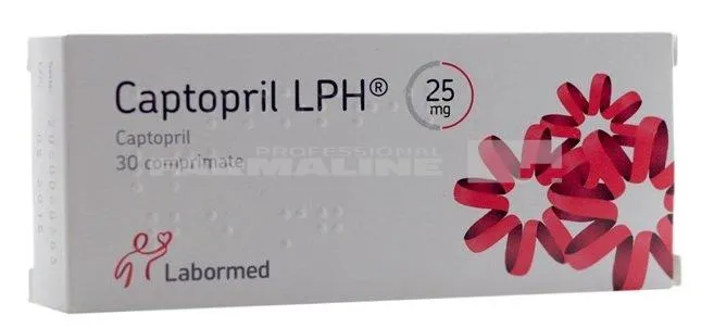 CAPTOPRIL LPH 25 mg x 30 COMPR. 25mg LABORMED PHARMA SA